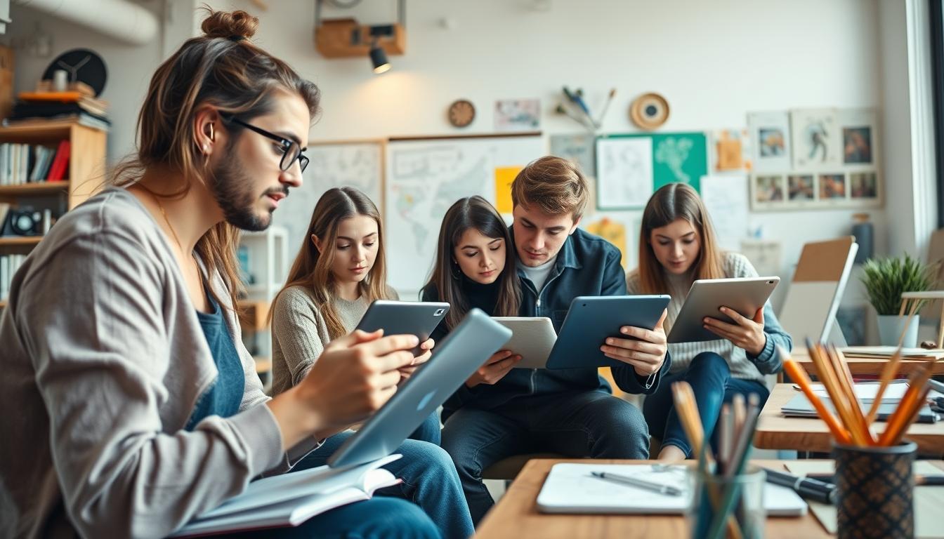 Modern university campus for students